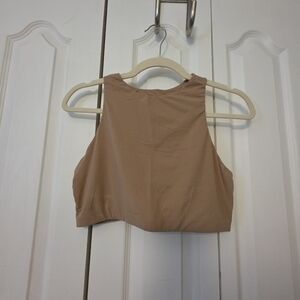 SKIMS Cropped Double-lined Tank In Sienna Size XL